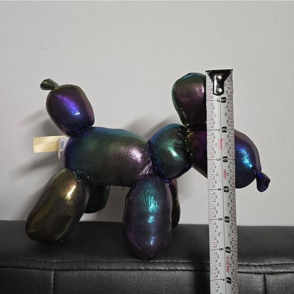 Iridescent Halloween Balloon Dog Plush Stuffed Animal 8” Long Cute - Picture 7 of 8